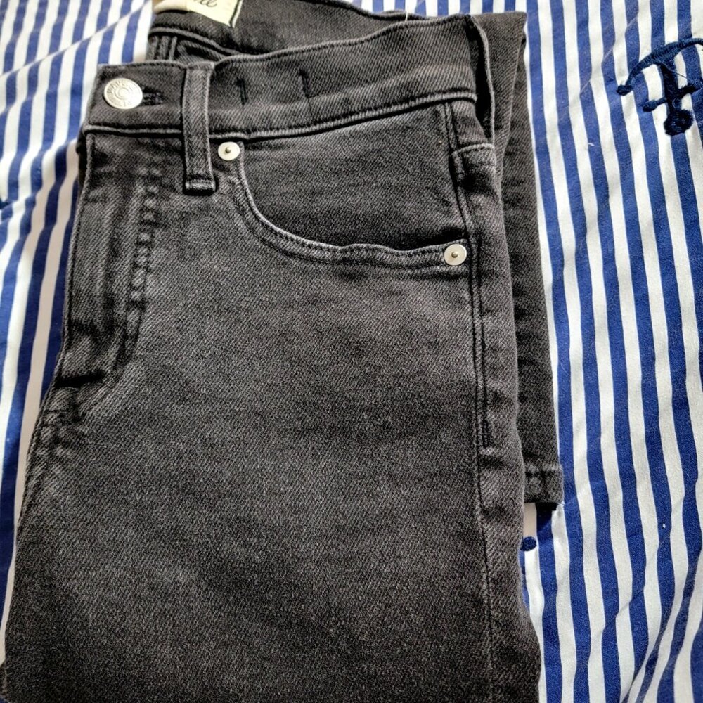 Madewell Jeans Black Cali Demi Boot Size 25